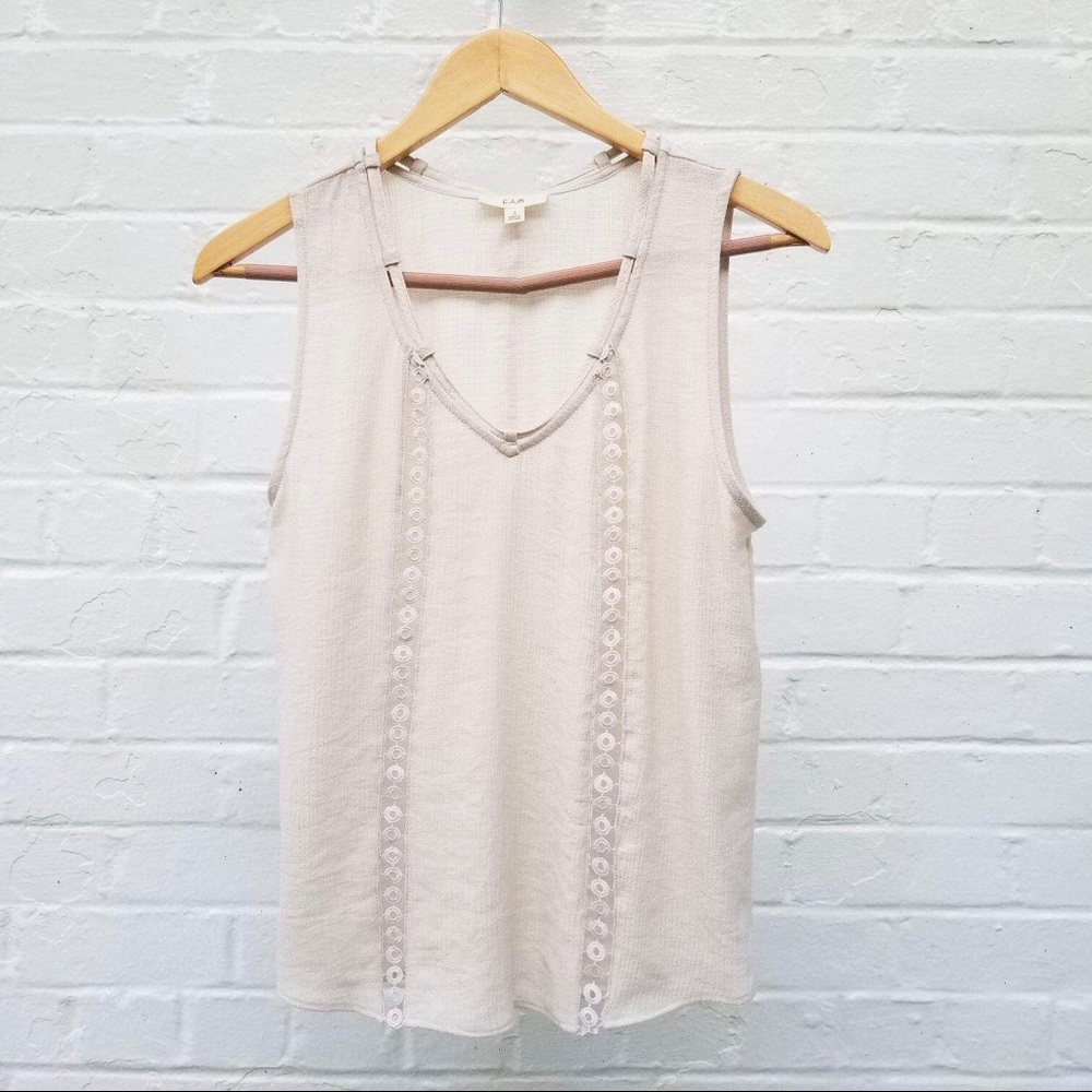 Anthropologie {E hanger M} Cream Crochet Blouse